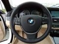Venetian Beige Steering Wheel Photo for 2012 BMW 5 Series #60640135