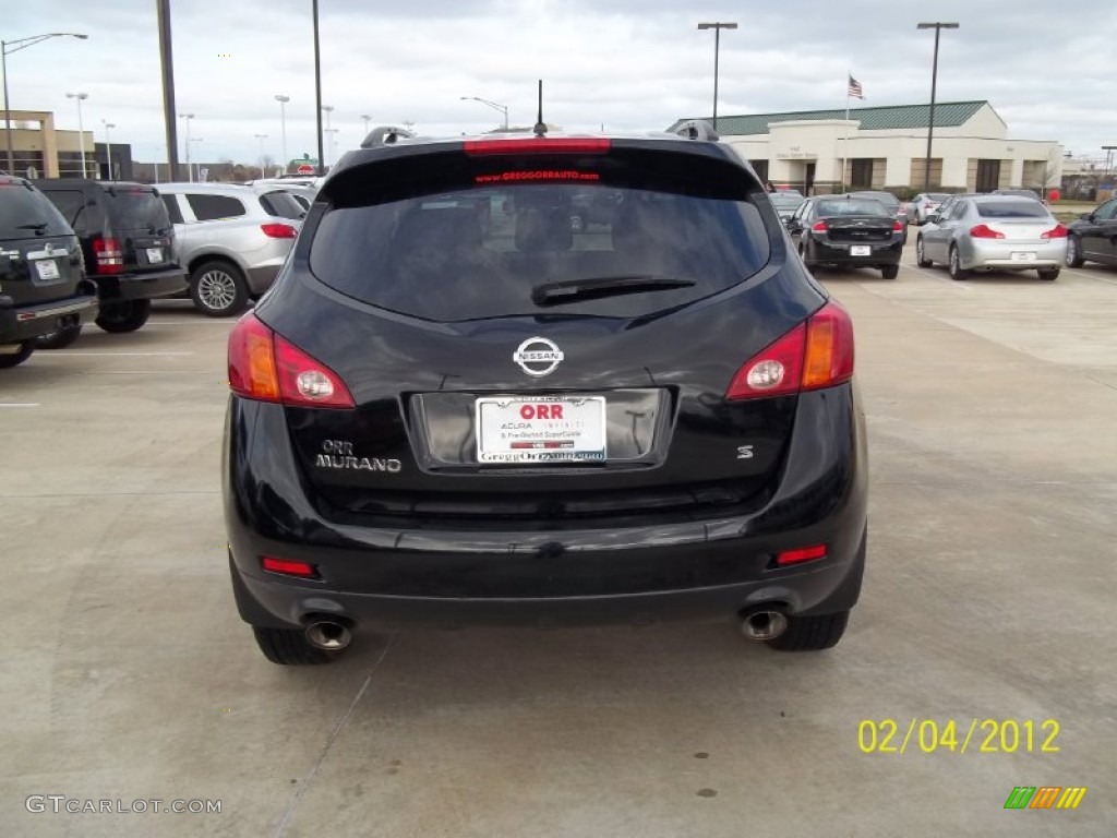 2009 Murano S - Super Black / Black photo #8