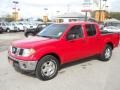 2008 Red Alert Nissan Frontier SE Crew Cab  photo #3