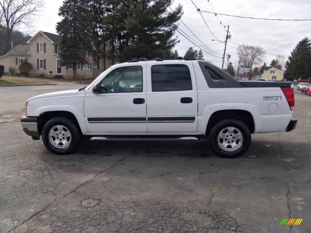 2005 Avalanche Z71 4x4 - Summit White / Tan/Neutral photo #1