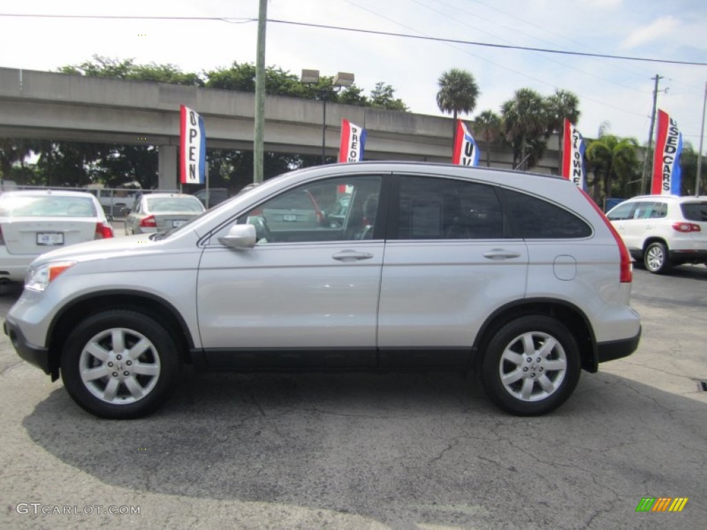 2009 CR-V EX-L - Alabaster Silver Metallic / Black photo #6