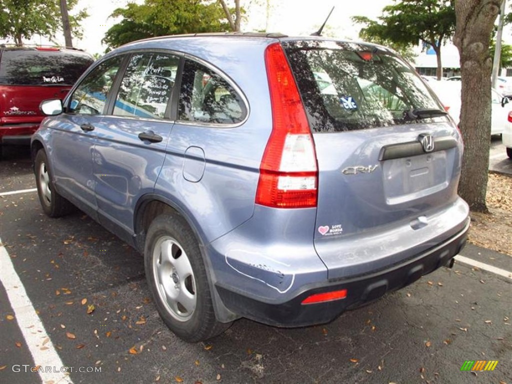 2008 CR-V LX - Glacier Blue Metallic / Gray photo #3