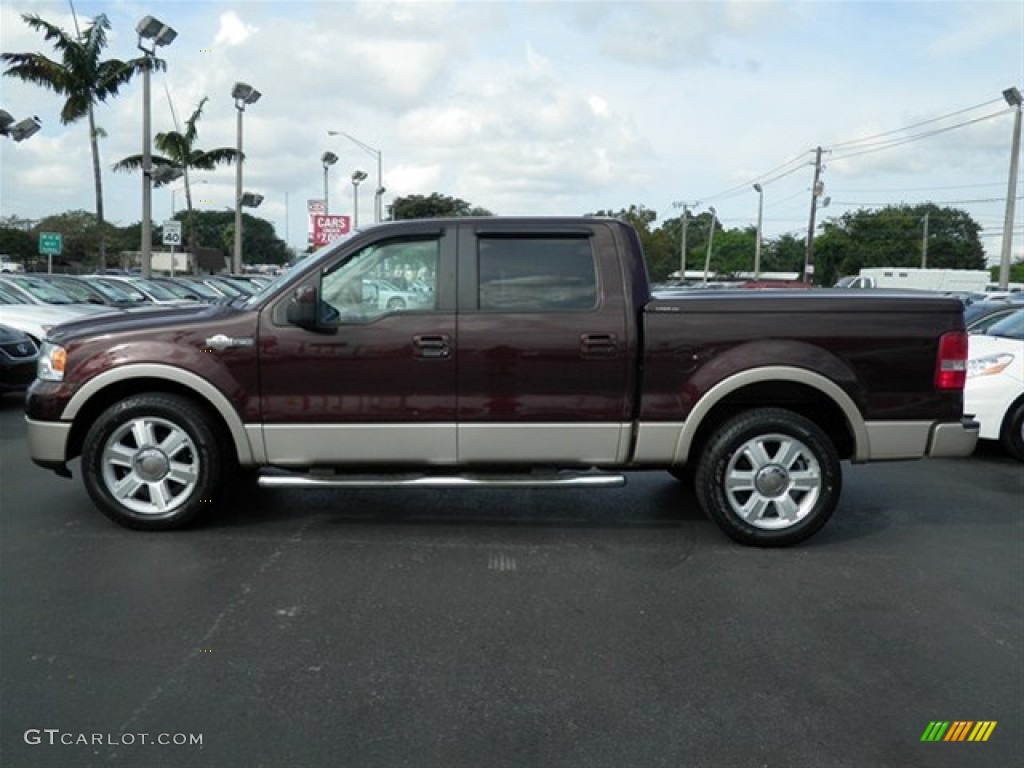 Mahogany Metallic 2008 Ford F150 King Ranch SuperCrew Exterior Photo #60645264