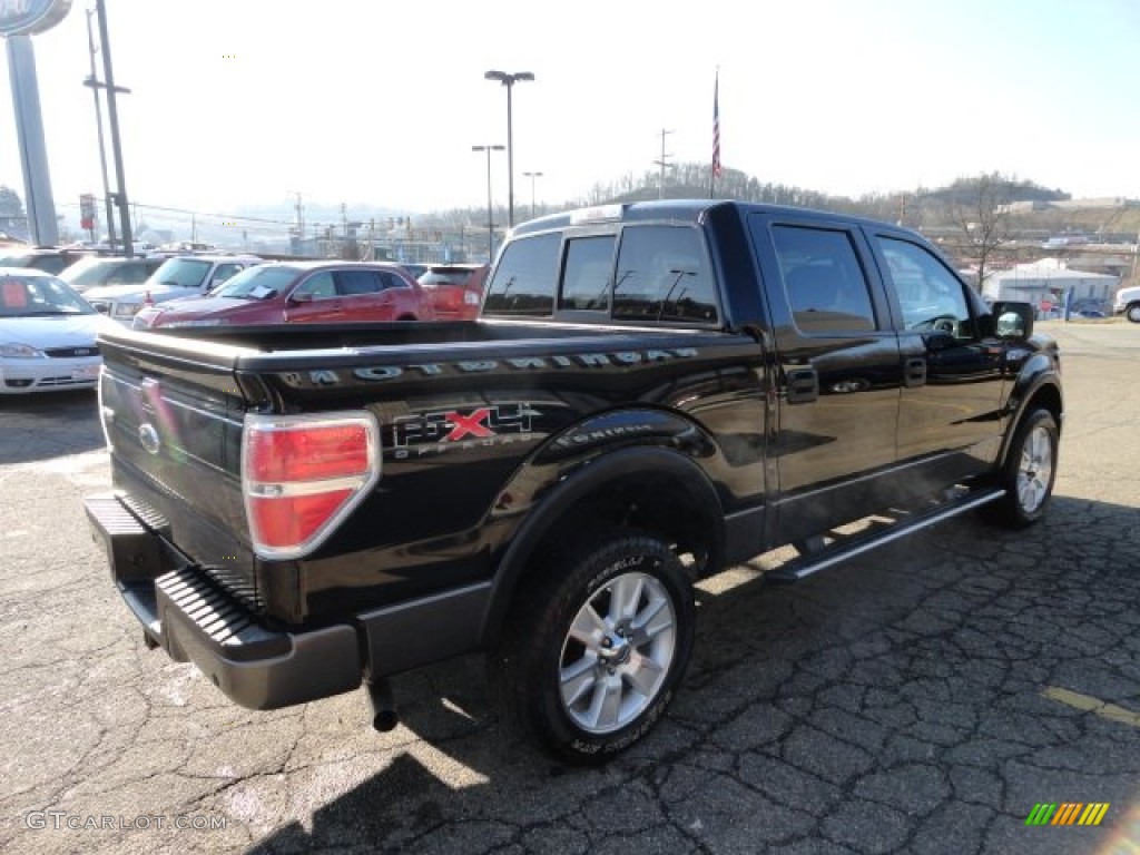 2009 F150 FX4 SuperCrew 4x4 - Black / Black/Black photo #4