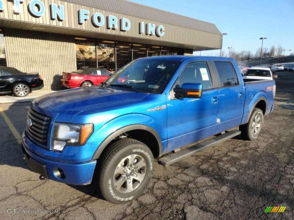 2012 F150 FX4 SuperCrew 4x4 - Blue Flame Metallic / Black photo #7