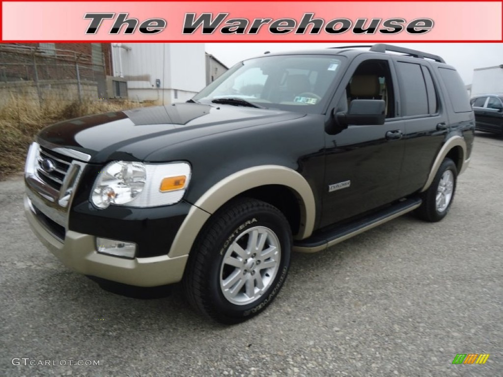 2008 Explorer Eddie Bauer 4x4 - Black / Camel photo #1