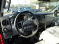2012 Vermillion Red Ford F350 Super Duty XL Regular Cab 4x4 Dump Truck  photo #11