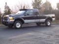 2000 Black Ford F350 Super Duty XLT Extended Cab 4x4  photo #1