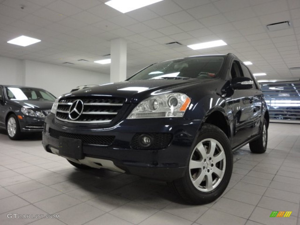 2007 ML 350 4Matic - Capri Blue Metallic / Macadamia photo #1