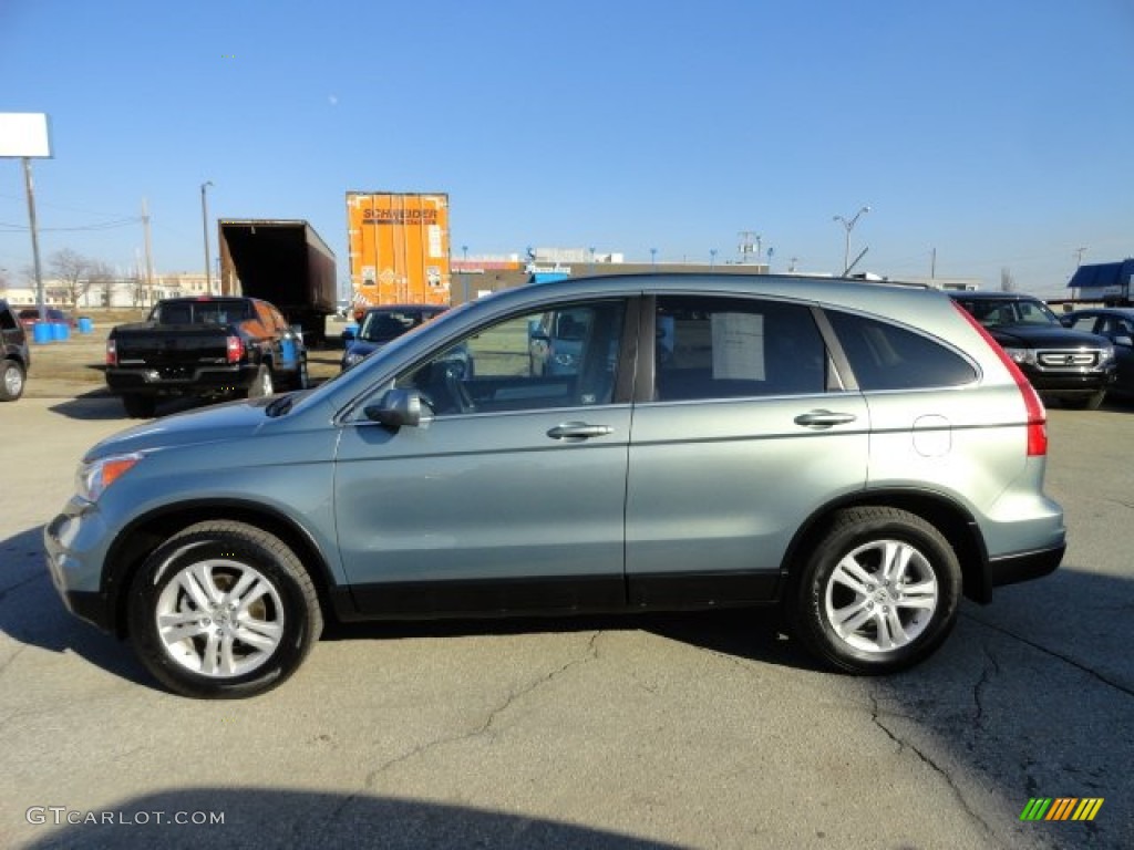 2010 CR-V EX-L AWD - Opal Sage Metallic / Ivory photo #2