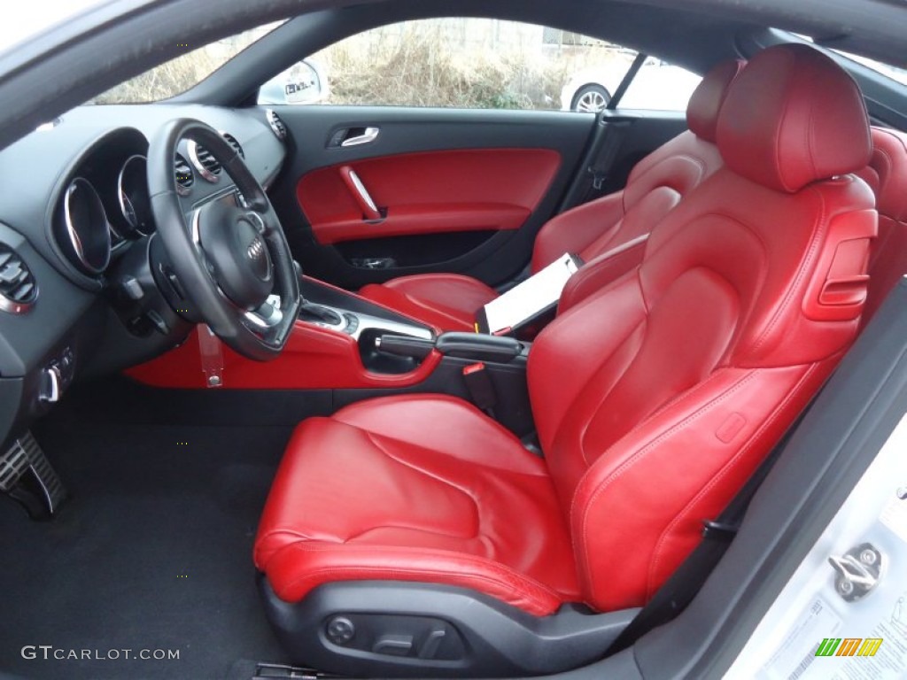 Crimson Red Interior 2008 Audi TT 3.2 quattro Coupe Photo #60650011