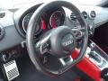 Crimson Red 2008 Audi TT 3.2 quattro Coupe Steering Wheel