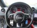 Crimson Red 2008 Audi TT 3.2 quattro Coupe Steering Wheel