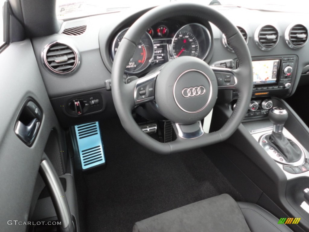 2012 Audi TT 2.0T quattro Coupe Black Dashboard Photo #60650789