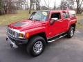 2008 Victory Red Hummer H3   photo #2