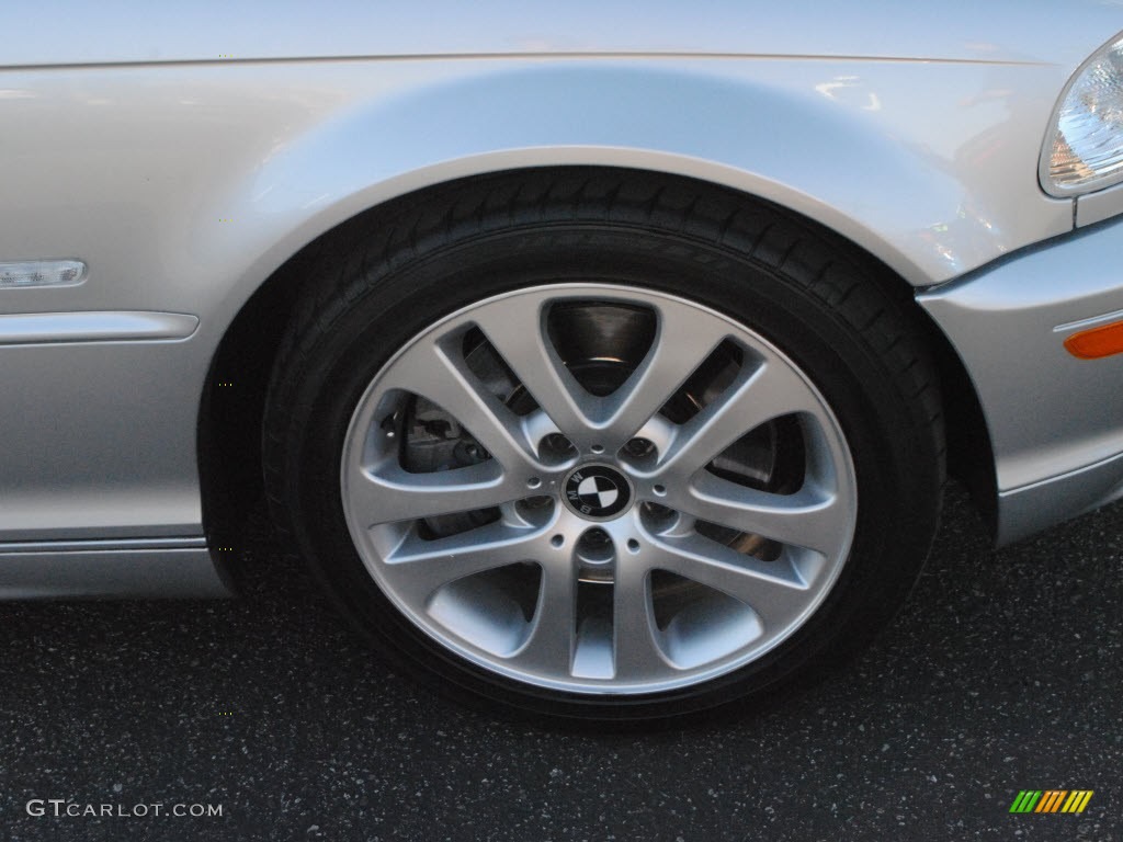 2001 3 Series 330i Convertible - Titanium Silver Metallic / Grey photo #2
