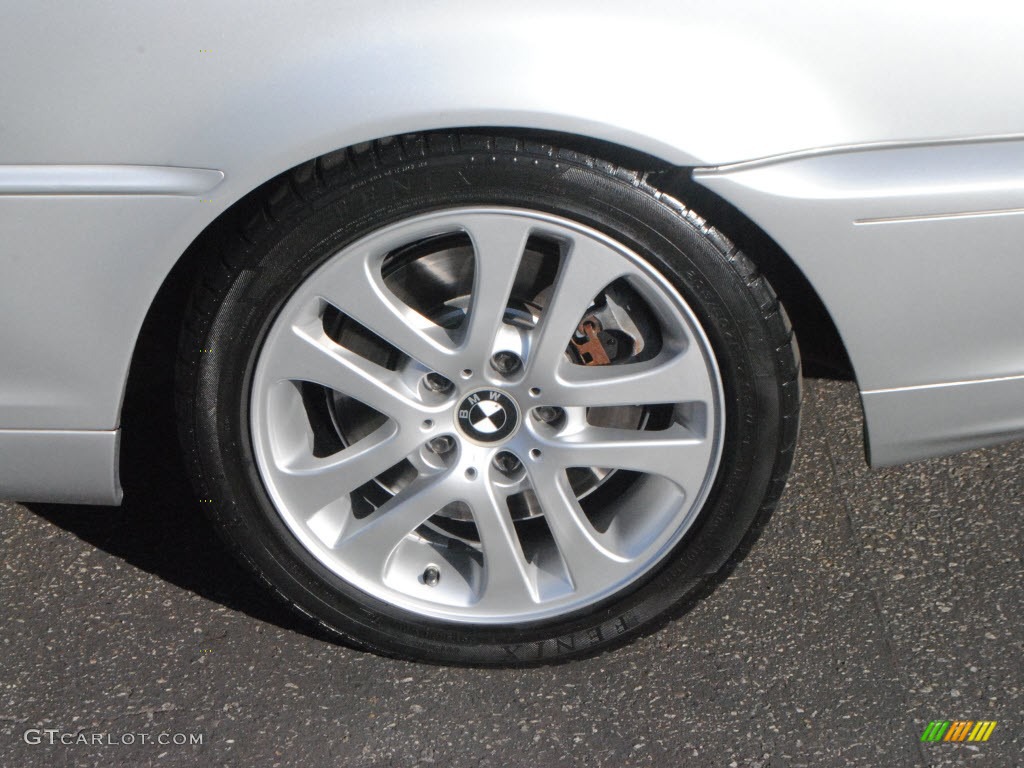 2001 3 Series 330i Convertible - Titanium Silver Metallic / Grey photo #9