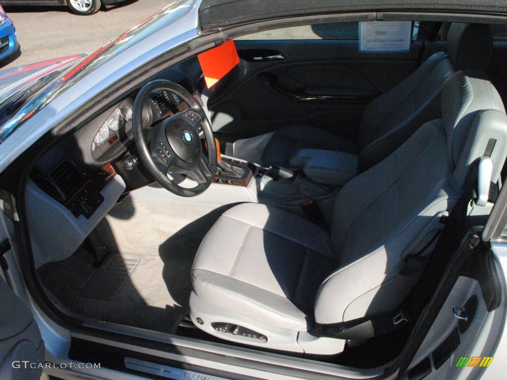 2001 3 Series 330i Convertible - Titanium Silver Metallic / Grey photo #10
