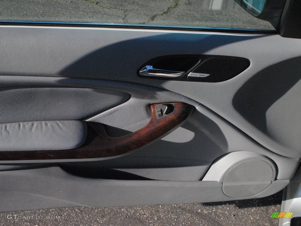 2001 3 Series 330i Convertible - Titanium Silver Metallic / Grey photo #11