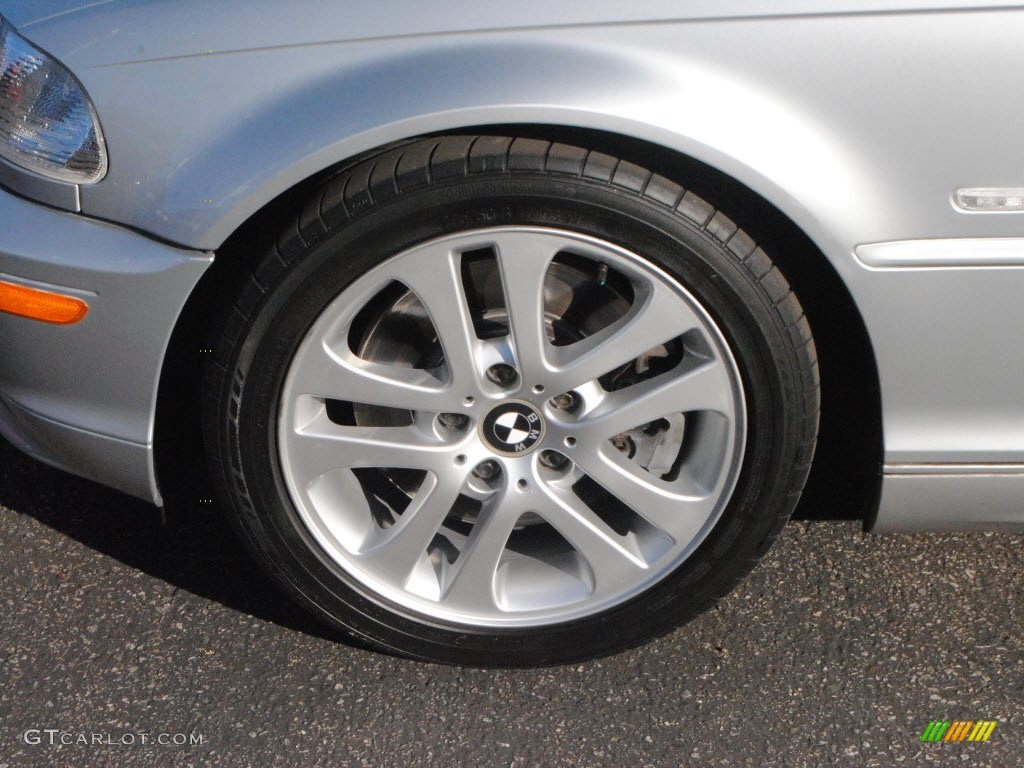 2001 3 Series 330i Convertible - Titanium Silver Metallic / Grey photo #13
