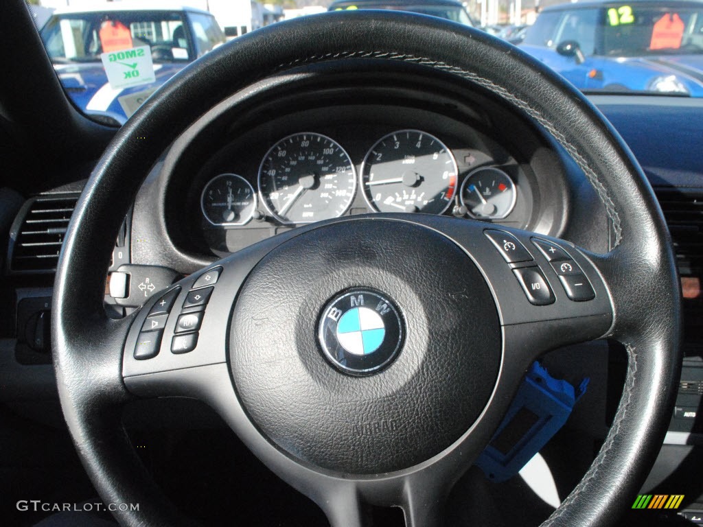 2001 3 Series 330i Convertible - Titanium Silver Metallic / Grey photo #25