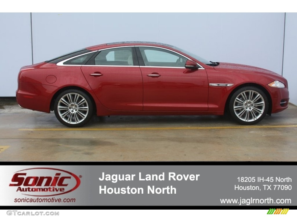 2012 XJ XJ - Italian Racing Red Metallic / Ivory/Jet photo #1