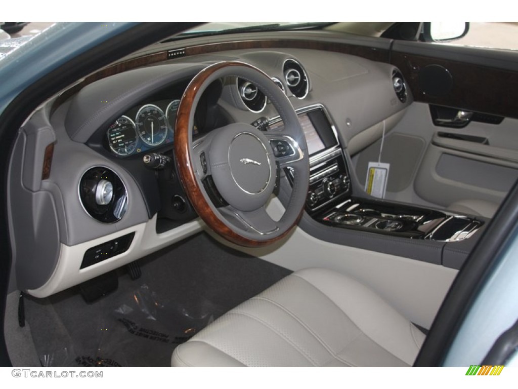 2012 XJ XJ - Crystal Blue Metallic / Ivory/Oyster photo #4