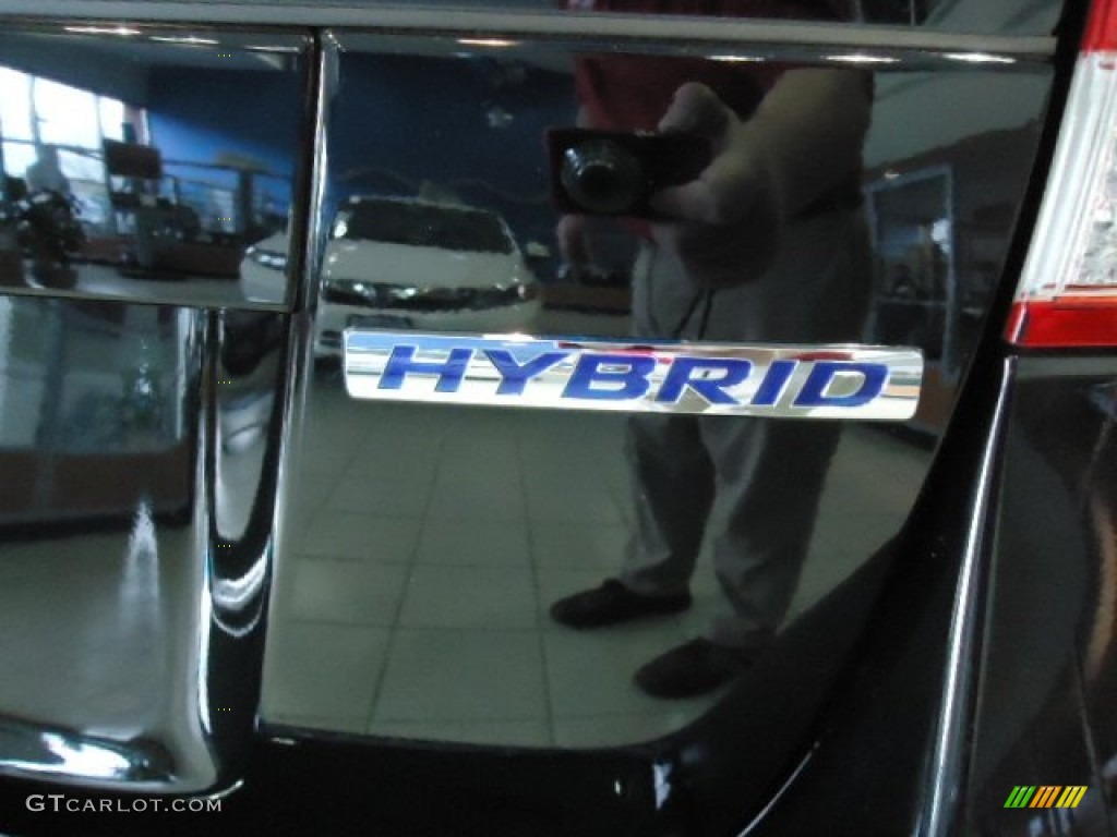 2012 Insight LX Hybrid - Crystal Black Pearl / Black photo #12