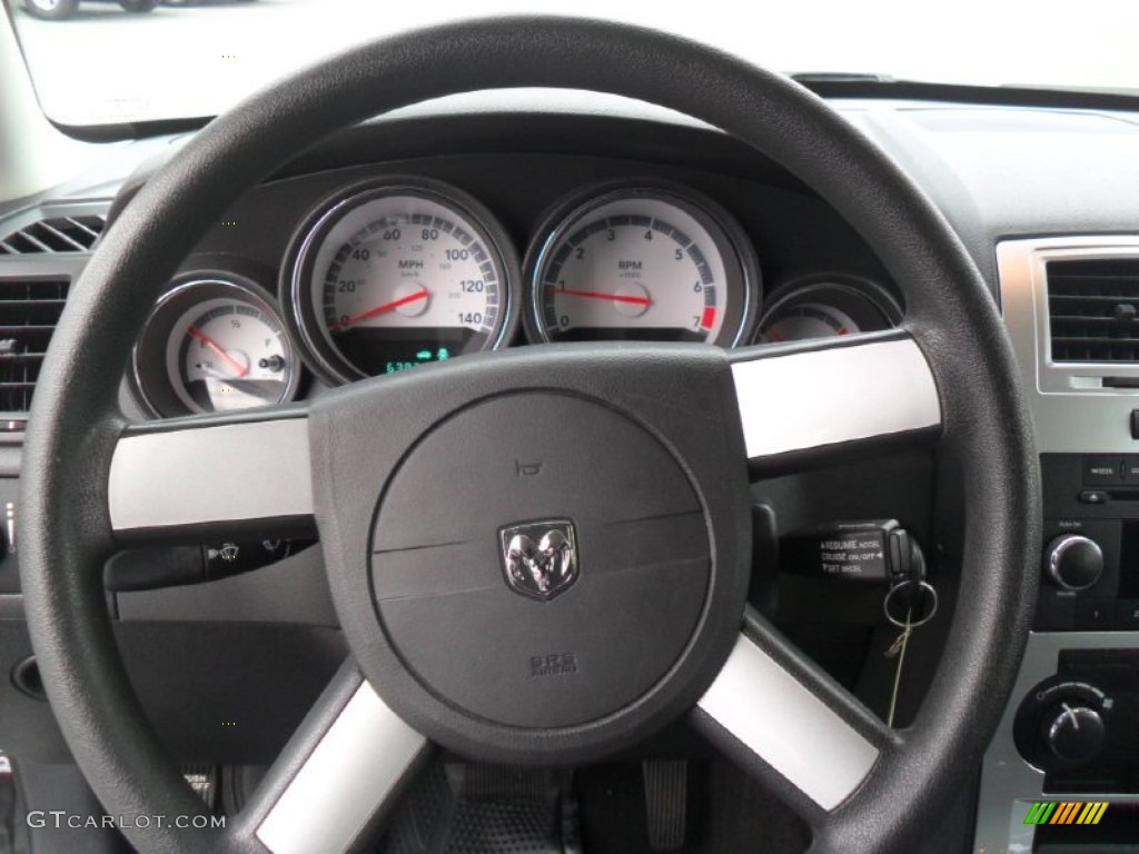2009 Dodge Charger SE Dark Slate Gray Steering Wheel Photo #60657815