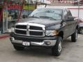 2003 Black Dodge Ram 2500 SLT Quad Cab 4x4  photo #17