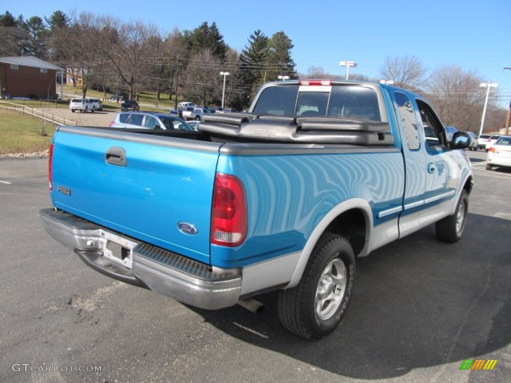 1998 F150 XLT SuperCab 4x4 - Teal Metallic / Medium Graphite photo #7