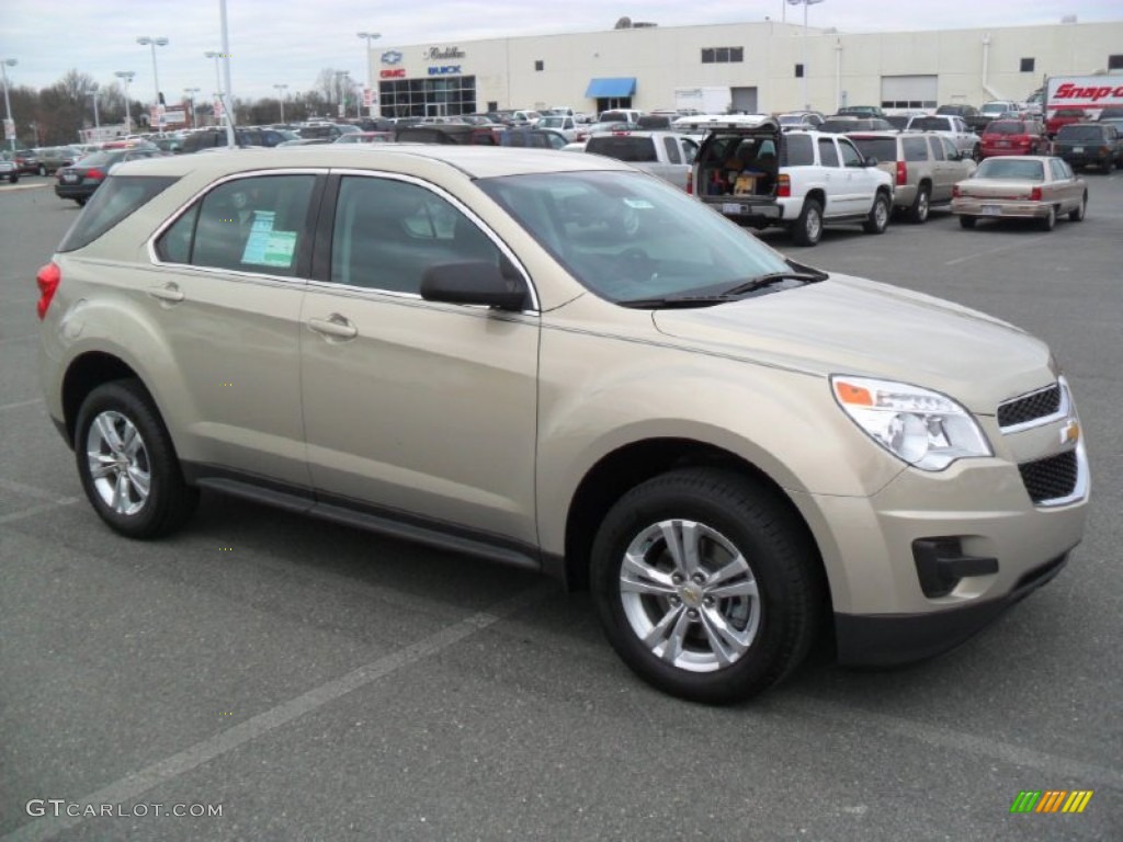 2012 Equinox LS - Gold Mist Metallic / Jet Black photo #5