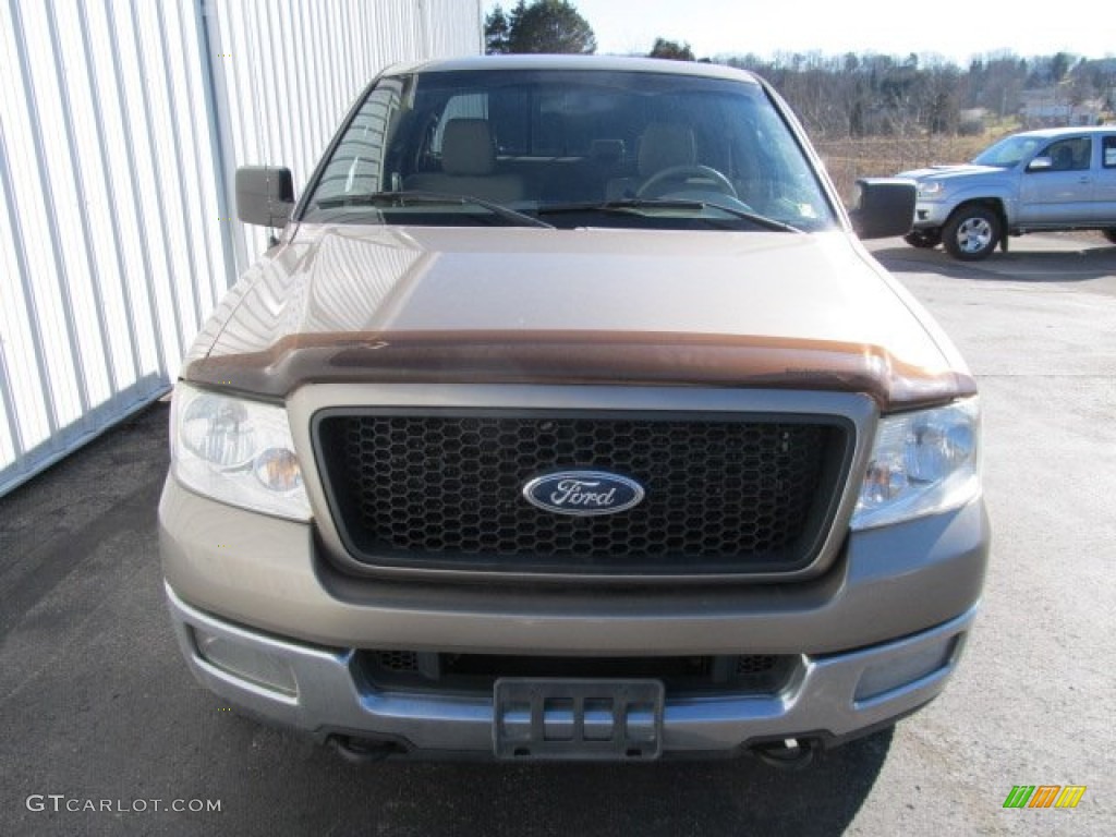 2004 F150 XLT SuperCrew 4x4 - Arizona Beige Metallic / Tan photo #4