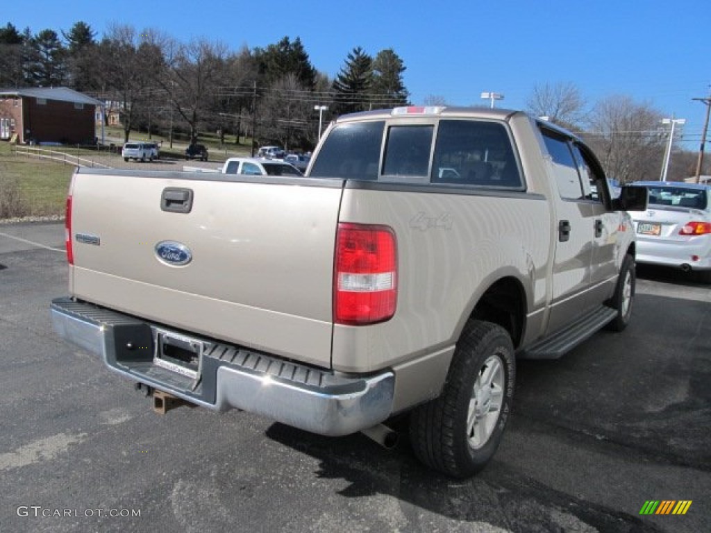 2004 F150 XLT SuperCrew 4x4 - Arizona Beige Metallic / Tan photo #7
