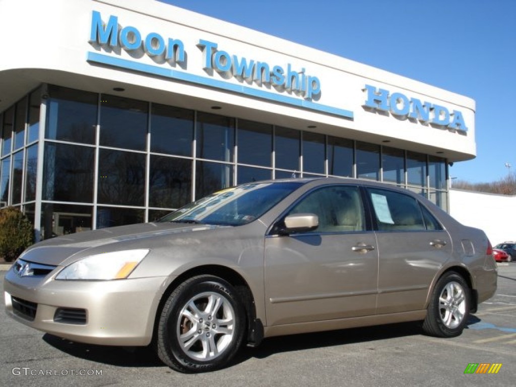 2006 Accord EX-L Sedan - Desert Mist Metallic / Ivory photo #1