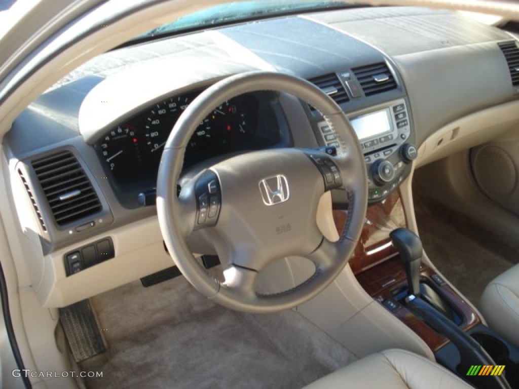 2006 Accord EX-L Sedan - Desert Mist Metallic / Ivory photo #13