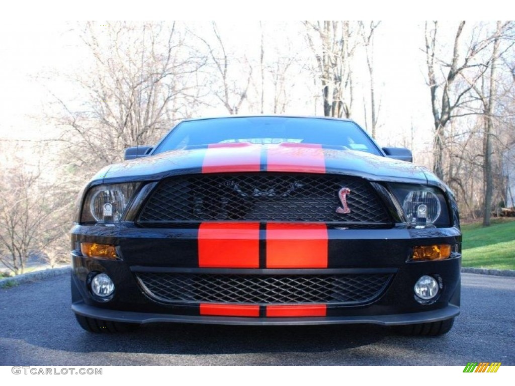 2009 Mustang Shelby GT500 Coupe - Black / Dark Charcoal/Red photo #1