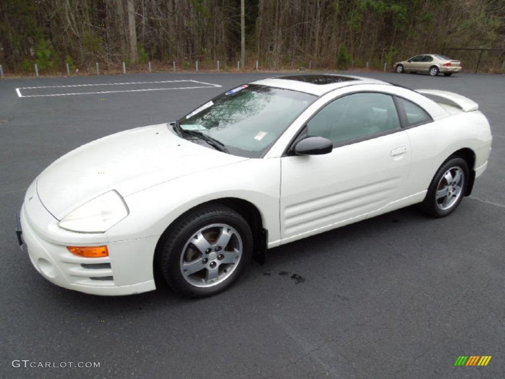 2003 Eclipse GS Coupe - Dover White Pearl / Sand Blast photo #1