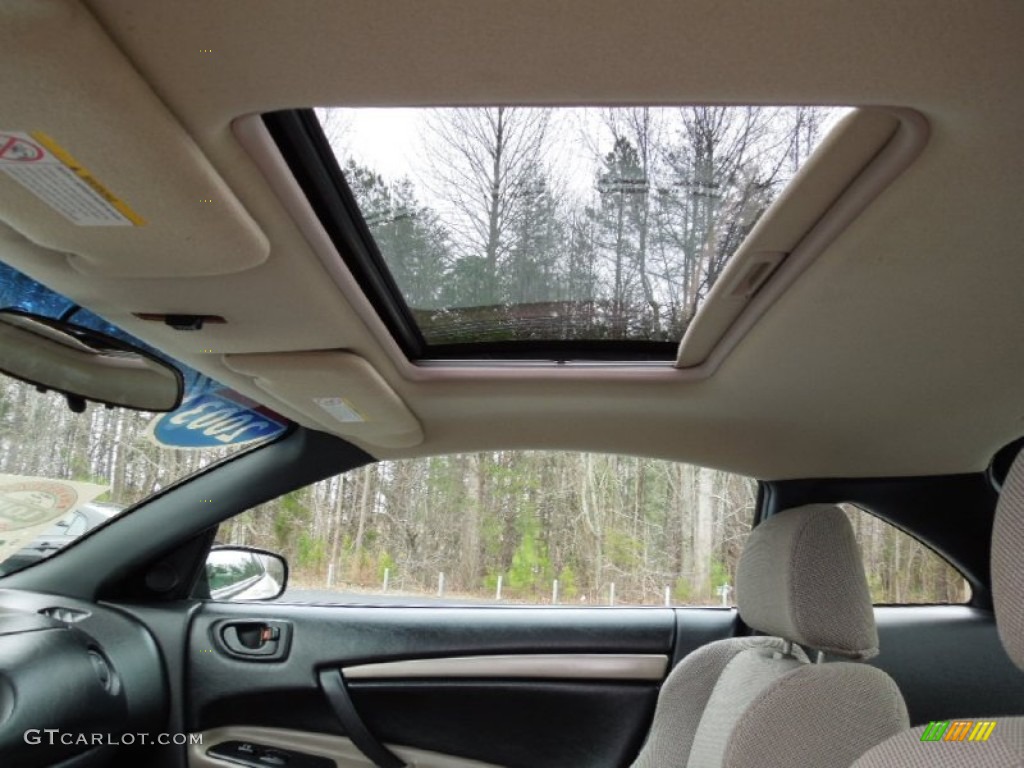 2003 Eclipse GS Coupe - Dover White Pearl / Sand Blast photo #10