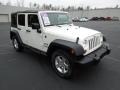 Stone White 2009 Jeep Wrangler Unlimited X Exterior