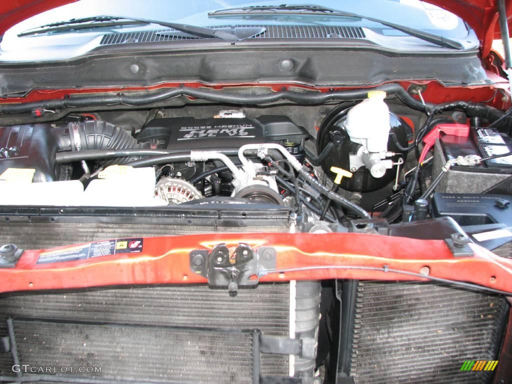 2005 Ram 1500 SLT Daytona Regular Cab - Go ManGo! / Dark Slate Gray photo #29