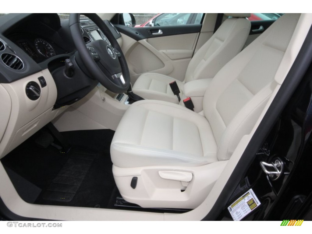 2012 Tiguan SE - Deep Black Metallic / Beige photo #10
