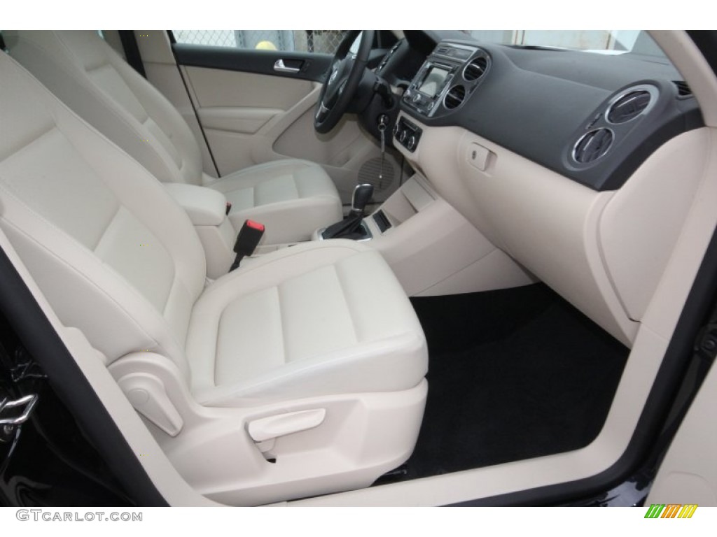2012 Tiguan SE - Deep Black Metallic / Beige photo #16