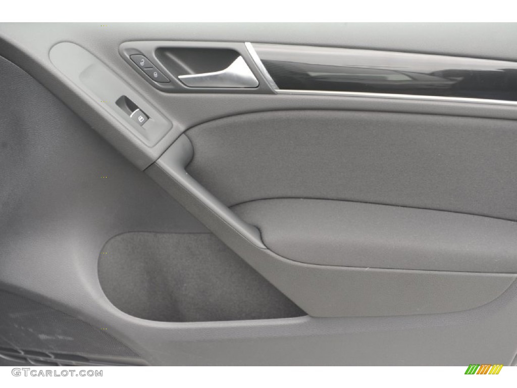 2012 GTI 4 Door - Carbon Steel Gray Metallic / Interlagos Plaid Cloth photo #24