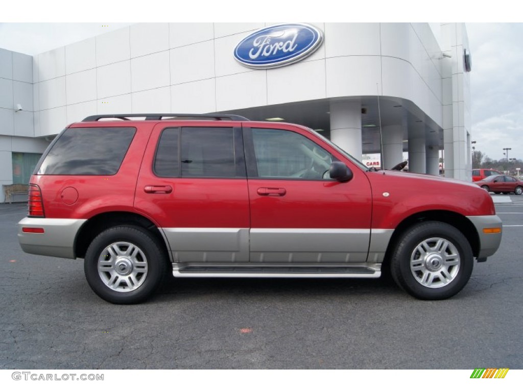 Vivid Red Metallic 2003 Mercury Mountaineer Convenience AWD Exterior Photo #60665183