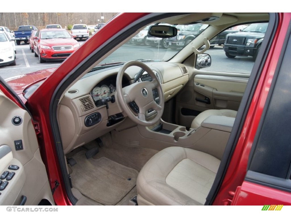 2003 Mountaineer Convenience AWD - Vivid Red Metallic / Medium Dark Parchment photo #24