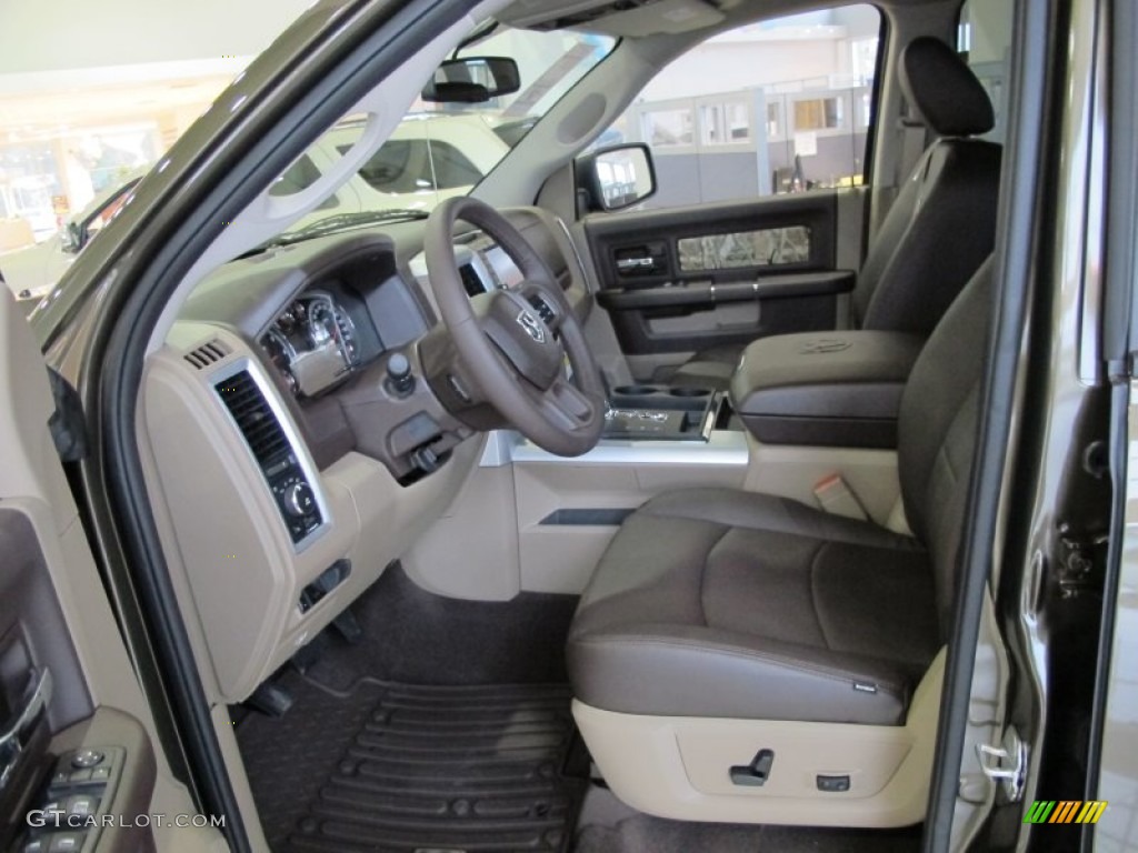 2012 Ram 1500 Mossy Oak Edition Crew Cab 4x4 - Sagebrush Pearl / Light Pebble Beige/Bark Brown photo #7