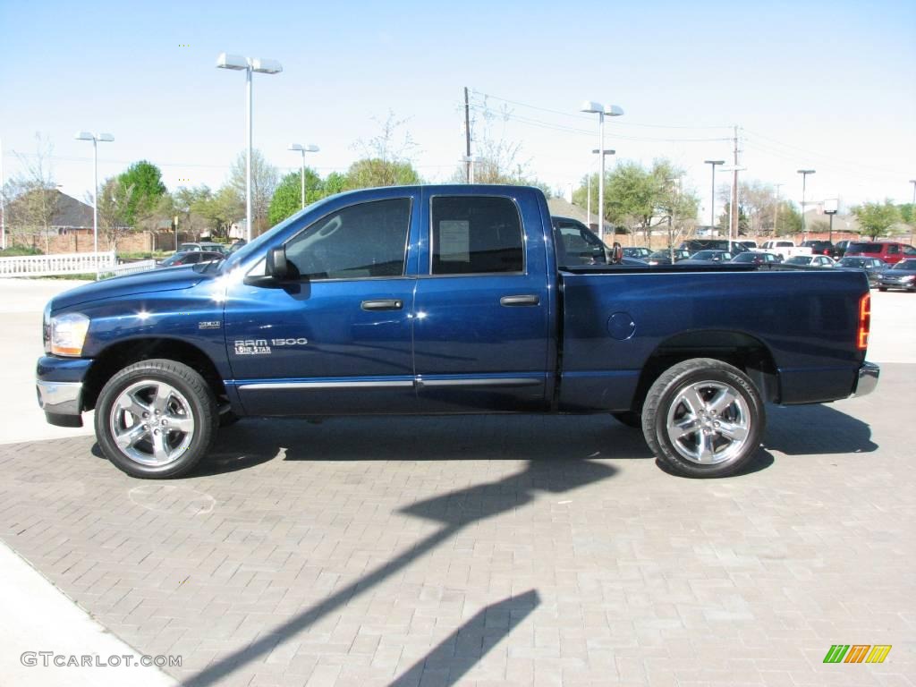 2006 Ram 1500 SLT Lone Star Edition Quad Cab - Patriot Blue Pearl / Medium Slate Gray photo #4