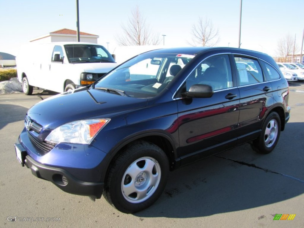 2007 CR-V LX 4WD - Royal Blue Pearl / Black photo #3