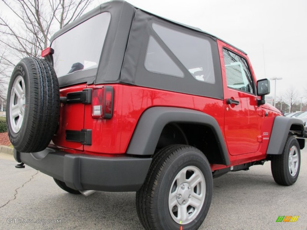 2012 Wrangler Sport 4x4 - Flame Red / Black photo #3